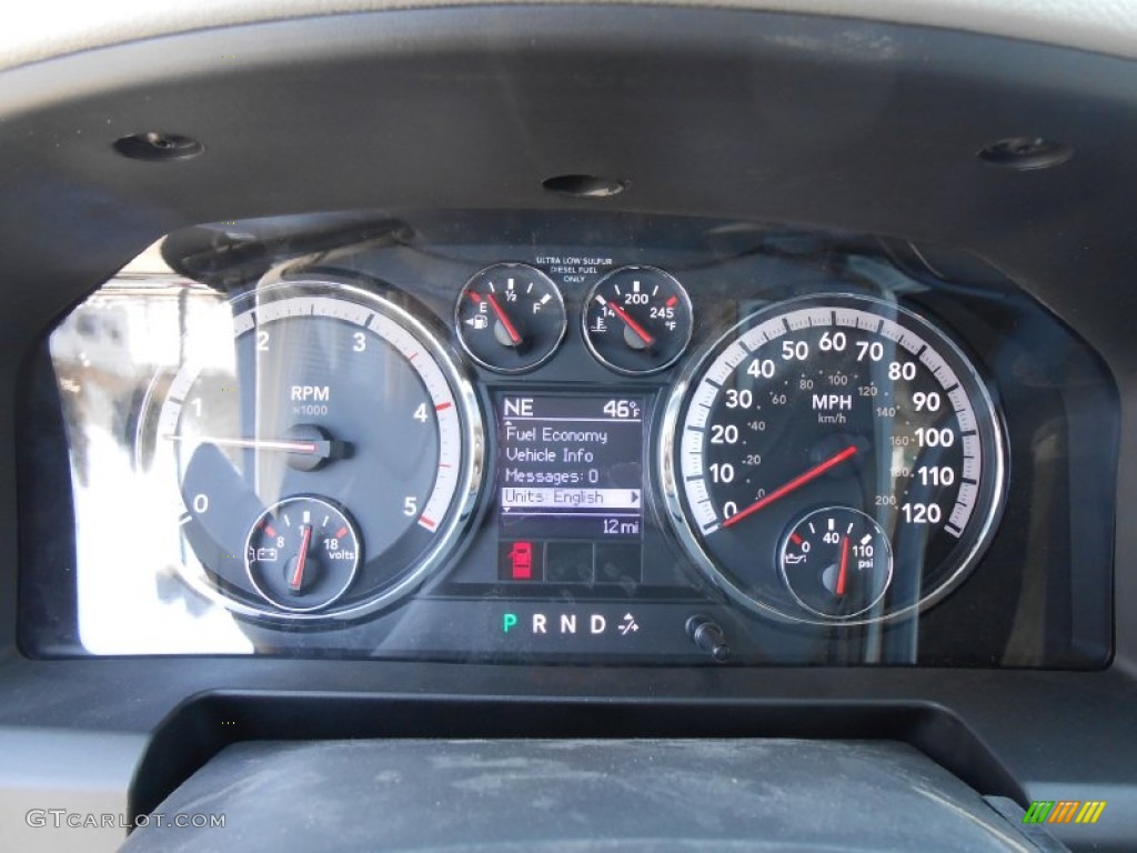 2012 Ram 3500 HD Big Horn Crew Cab 4x4 Dually - Black / Dark Slate/Medium Graystone photo #25