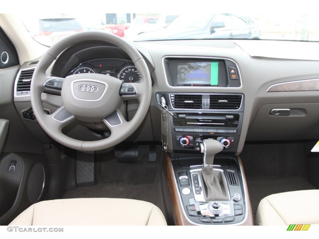 2013 Audi Q5 3.0 TFSI quattro Pistachio Beige Dashboard Photo #78651028