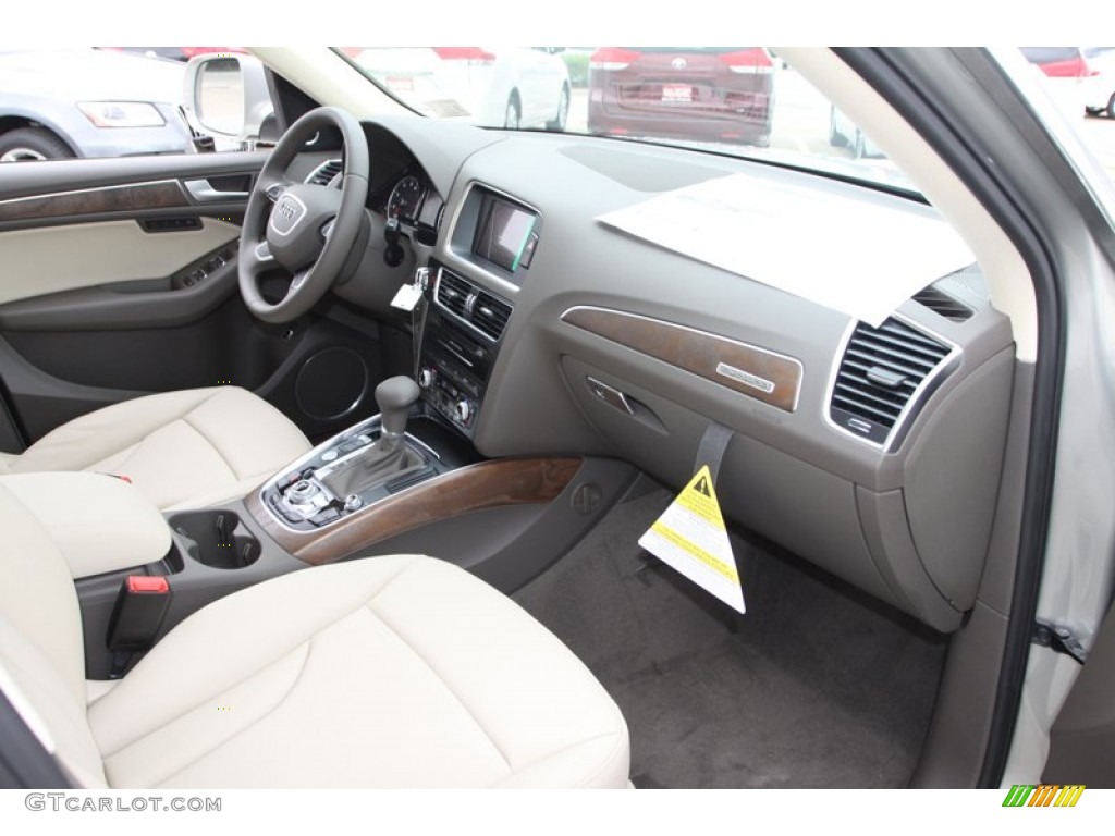 2013 Audi Q5 3.0 TFSI quattro Pistachio Beige Dashboard Photo #78651177