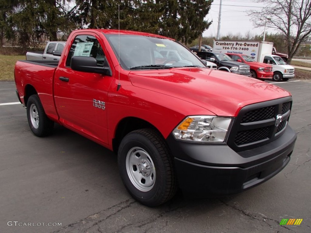 Flame Red 2013 Ram 1500 Tradesman Regular Cab 4x4 Exterior Photo #78651189