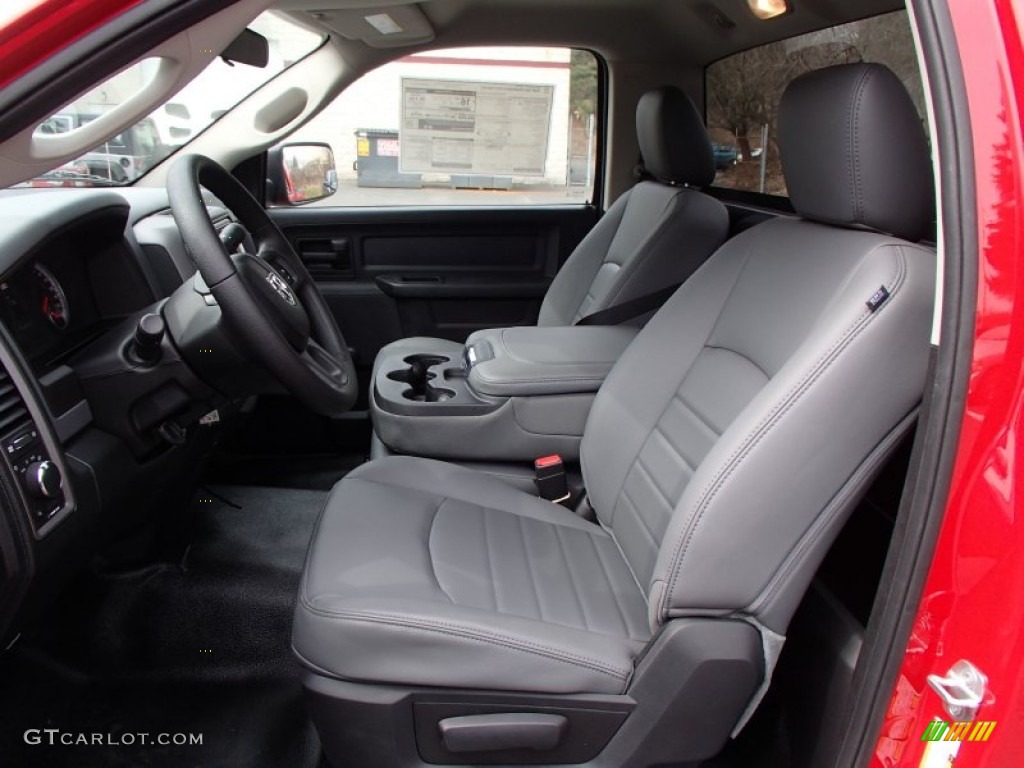 Black/Diesel Gray Interior 2013 Ram 1500 Tradesman Regular Cab 4x4 Photo #78651325