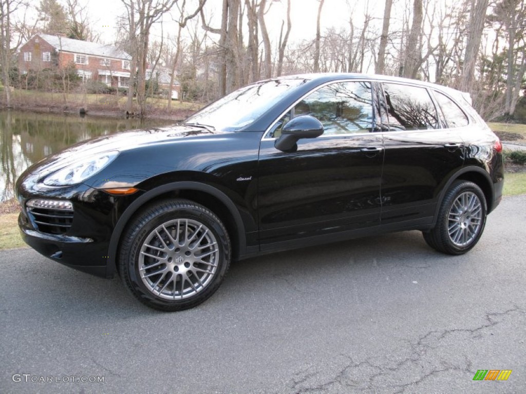 Black 2013 Porsche Cayenne Diesel Exterior Photo #78652060