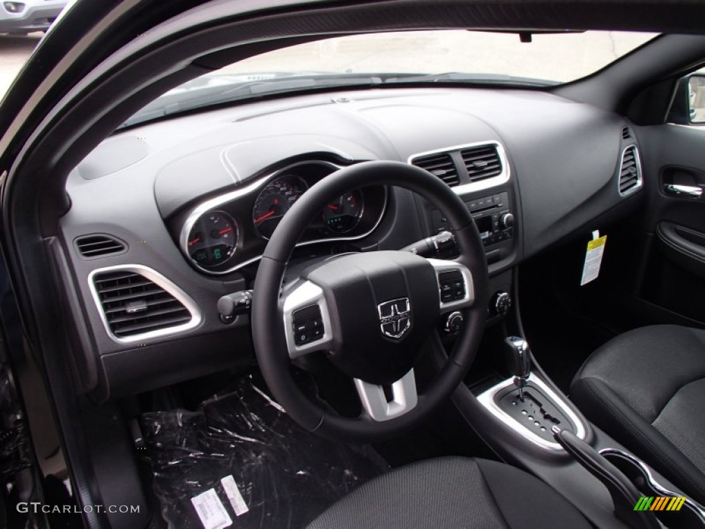 Black Interior 2013 Dodge Avenger SXT Blacktop Photo #78652164