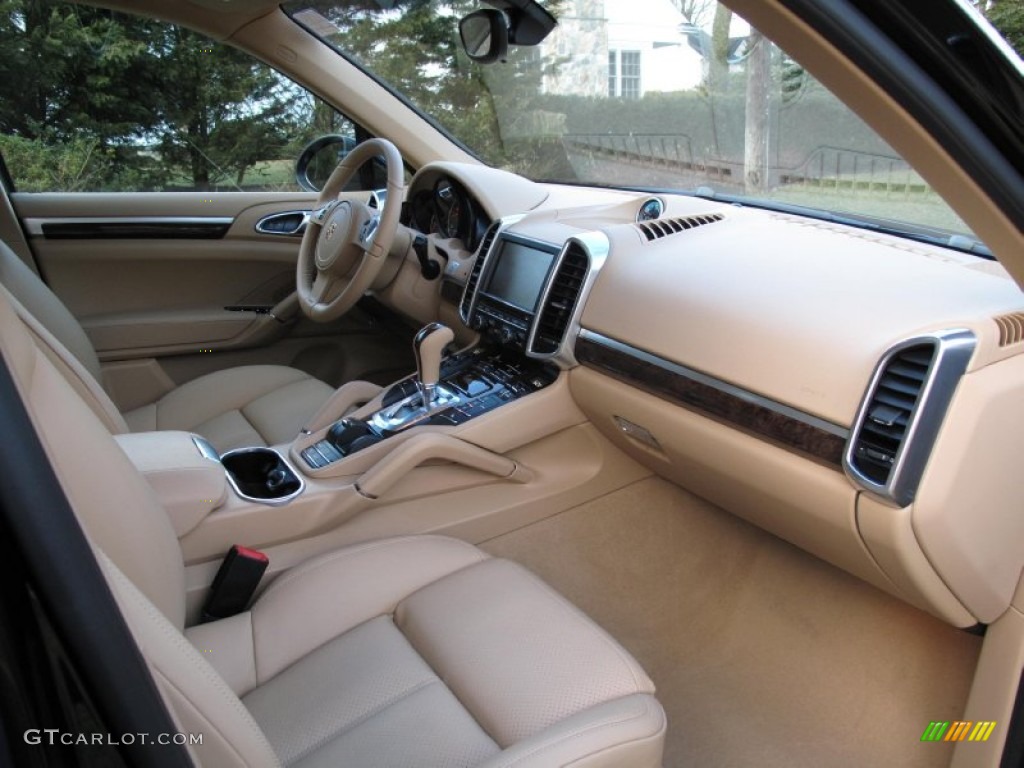 2013 Porsche Cayenne Diesel Luxor Beige Dashboard Photo #78652369