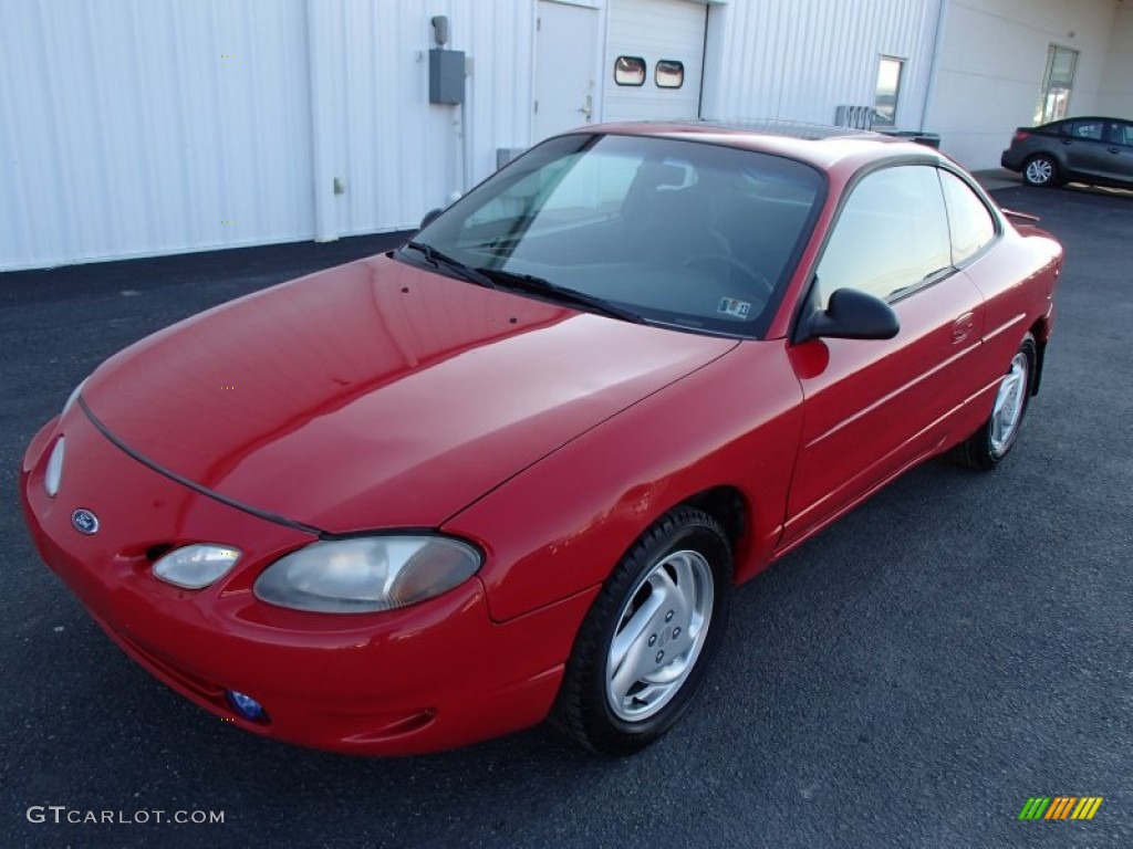 2001 Escort ZX2 Coupe - Bright Red / Dark Charcoal photo #2