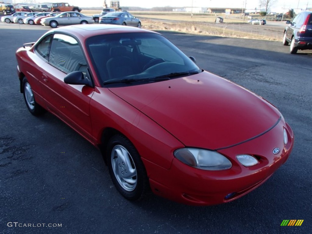 2001 Escort ZX2 Coupe - Bright Red / Dark Charcoal photo #4
