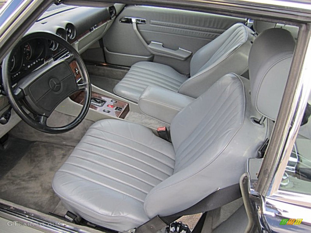 Gray Interior 1988 Mercedes-Benz SL Class 560 SL Roadster Photo #78652714