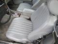 1988 Mercedes-Benz SL Class Gray Interior Front Seat Photo