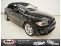 2013 Jet Black BMW 1 Series 128i Convertible  photo #1