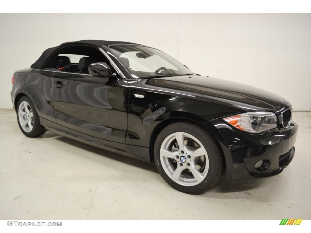 2013 1 Series 128i Convertible - Jet Black / Black photo #2