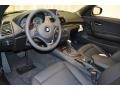 Black 2013 BMW 1 Series 128i Convertible Interior Color