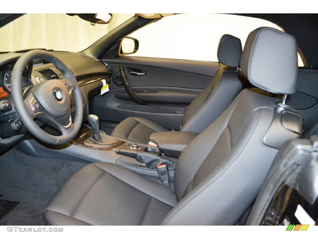 2013 1 Series 128i Convertible - Jet Black / Black photo #6