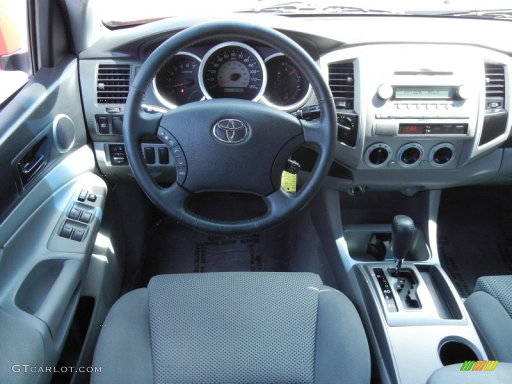 2008 Toyota Tacoma V6 TRD Sport Double Cab 4x4 Graphite Gray Dashboard Photo #78653134