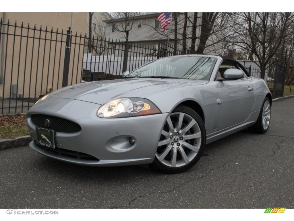 Liquid Silver 2009 Jaguar XK XK8 Convertible Exterior Photo #78653492