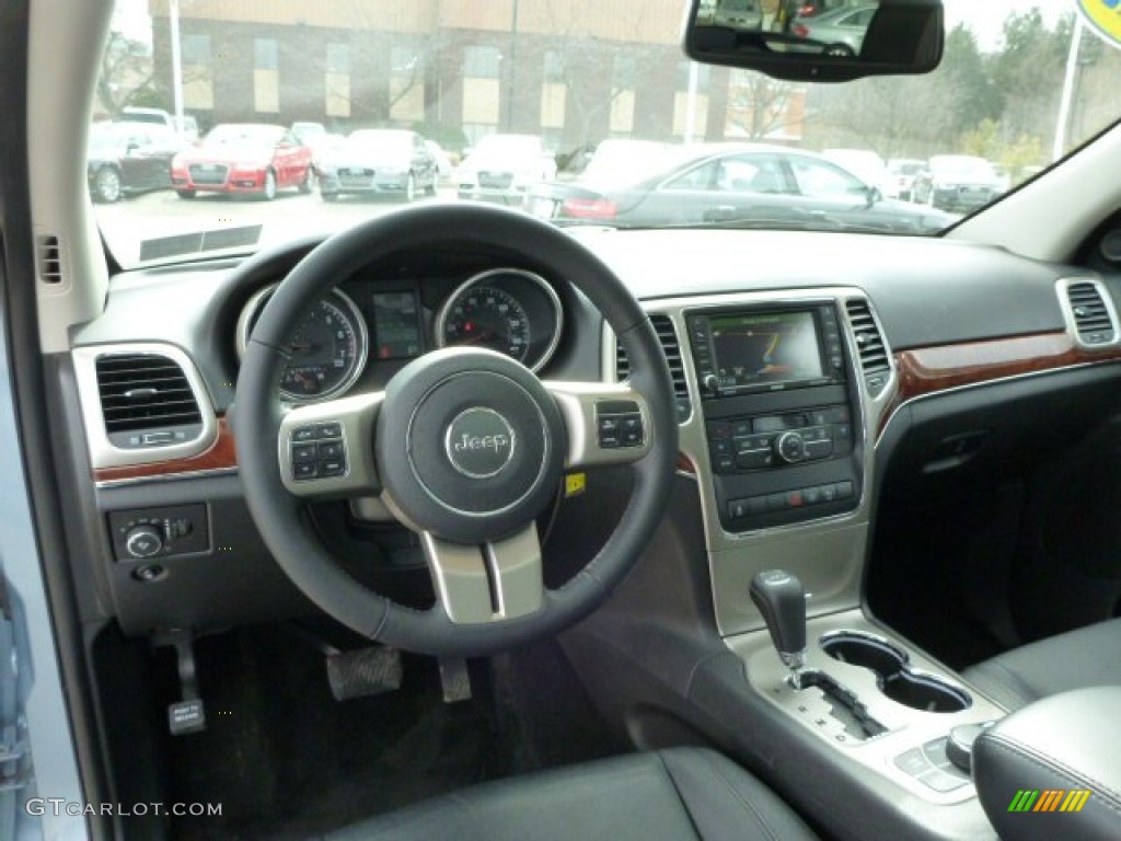 2012 Jeep Grand Cherokee Limited 4x4 Black Dashboard Photo #78653554