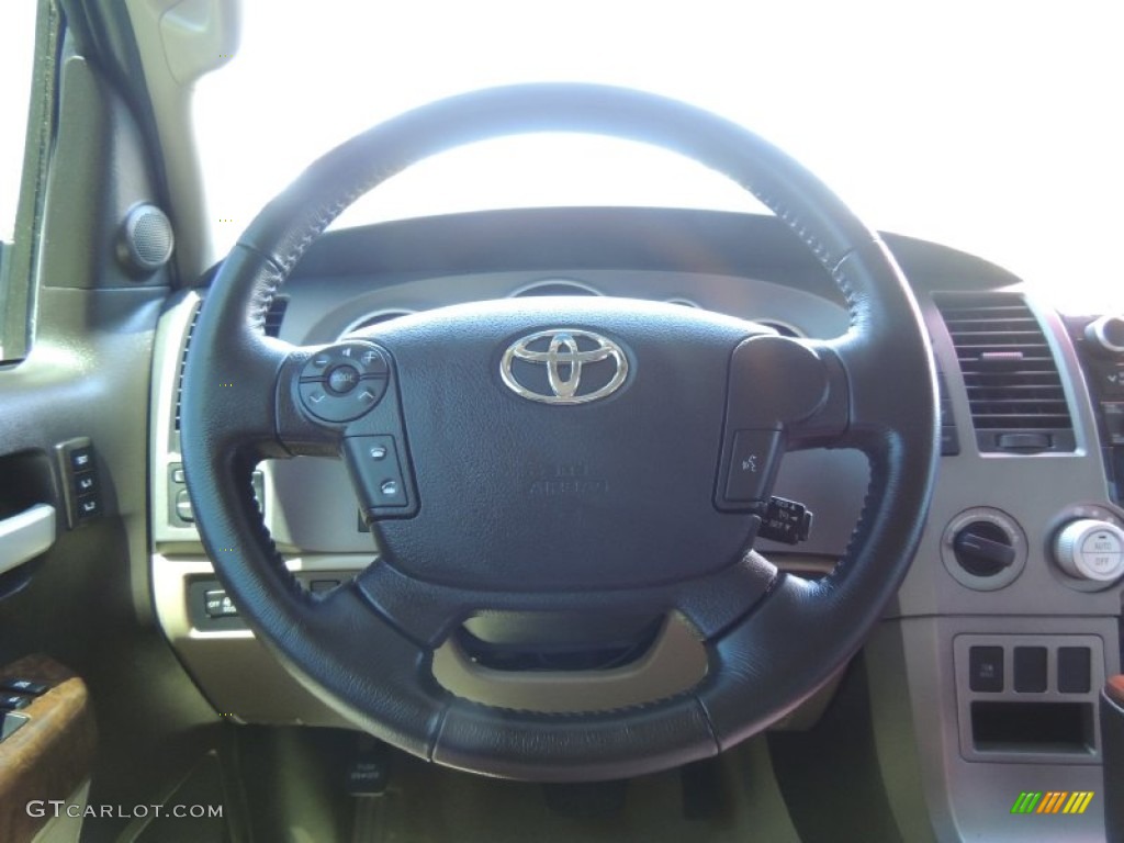 2010 Tundra Limited CrewMax 4x4 - Super White / Sand Beige photo #15