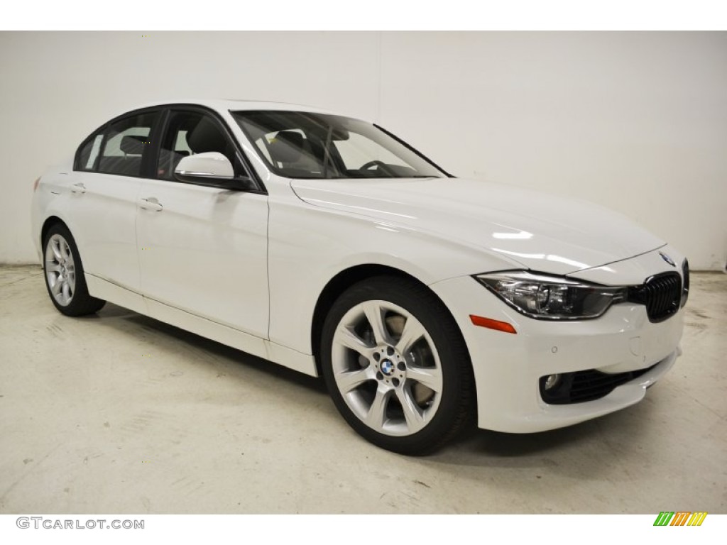 2013 3 Series 335i Sedan - Alpine White / Black photo #2