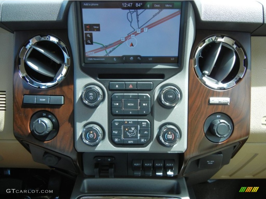 2013 Ford F450 Super Duty Lariat Crew Cab 4x4 Controls Photo #78654121