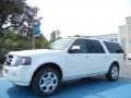 2013 White Platinum Tri-Coat Ford Expedition EL Limited  photo #1