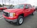 Fire Red 2011 GMC Sierra 3500HD Work Truck Crew Cab 4x4 Exterior