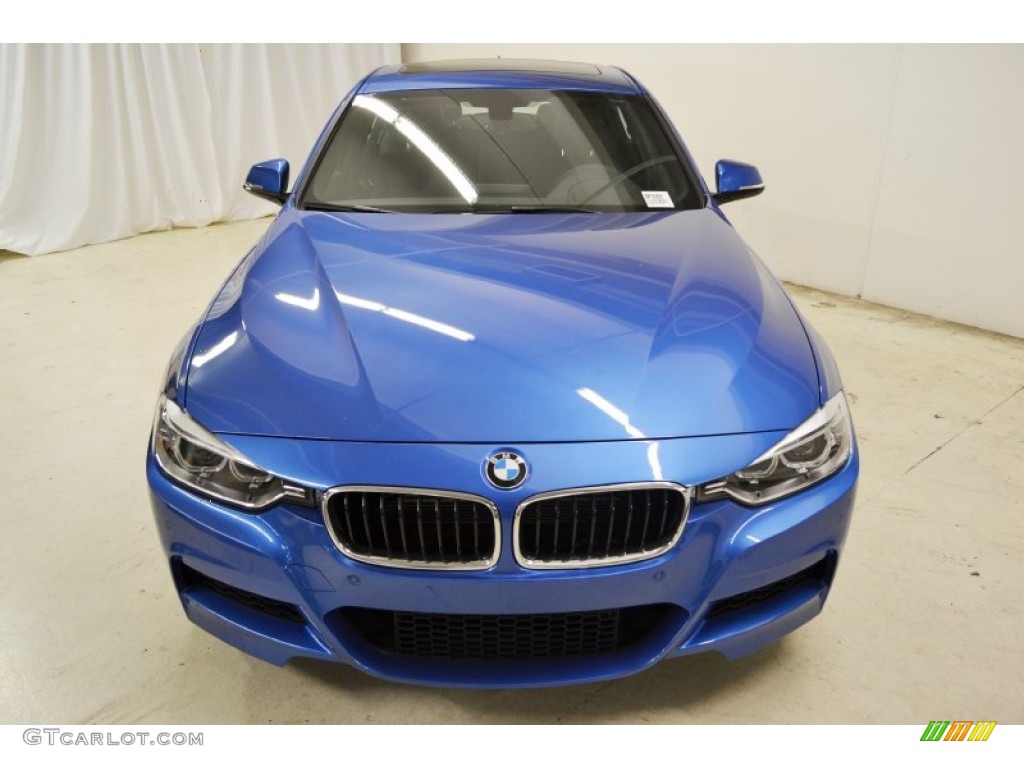 2013 3 Series 335i Sedan - Estoril Blue / Black photo #4