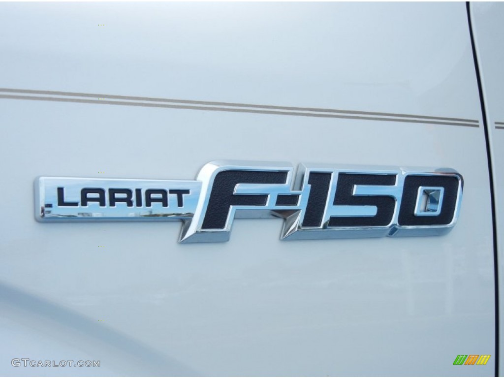 2013 F150 Lariat SuperCrew 4x4 - White Platinum Metallic Tri-Coat / Adobe photo #5