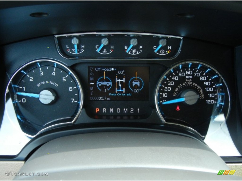 2013 Ford F150 Lariat SuperCrew 4x4 Gauges Photo #78654682