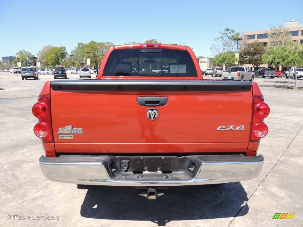 Sunburst Orange Pearl 2008 Dodge Ram 1500 Big Horn Edition Quad Cab 4x4 Exterior Photo #78655099