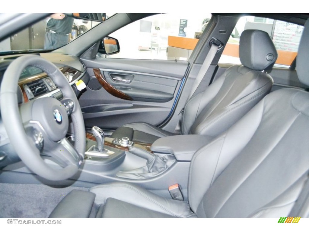 Black Interior 2013 BMW 3 Series 328i Sedan Photo #78655186