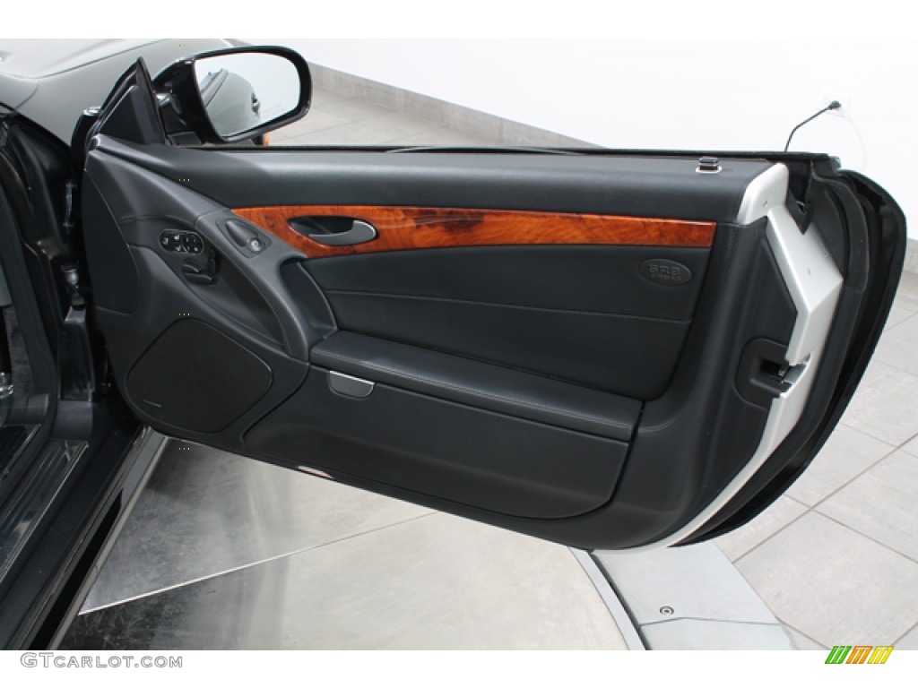 2009 Mercedes-Benz SL 550 Roadster Black Door Panel Photo #78655267