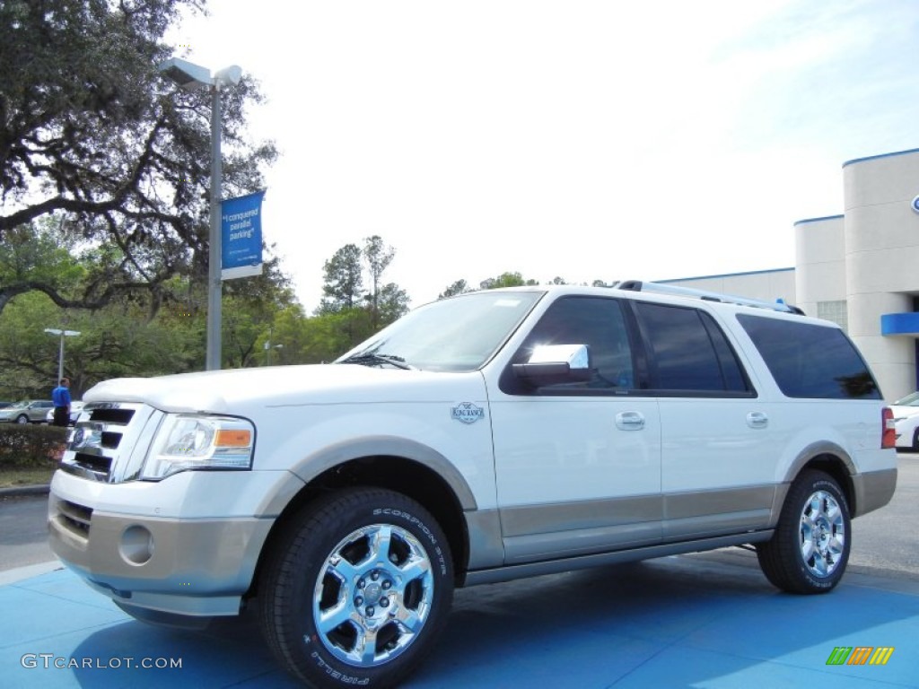 2013 Expedition EL King Ranch - White Platinum Tri-Coat / Charcoal Black photo #1