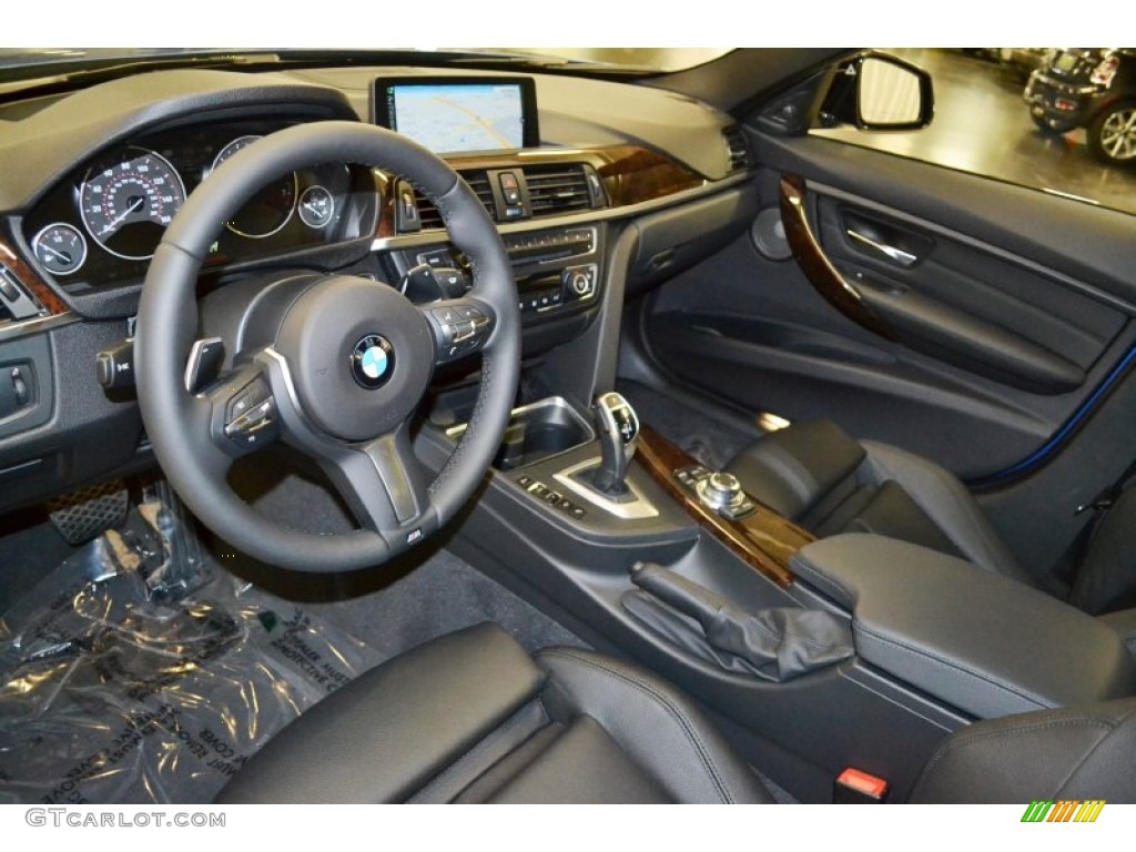 Black Interior 2013 BMW 3 Series ActiveHybrid 3 Sedan Photo #78655384