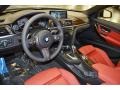 Coral Red/Black Prime Interior Photo for 2013 BMW 3 Series #78655966