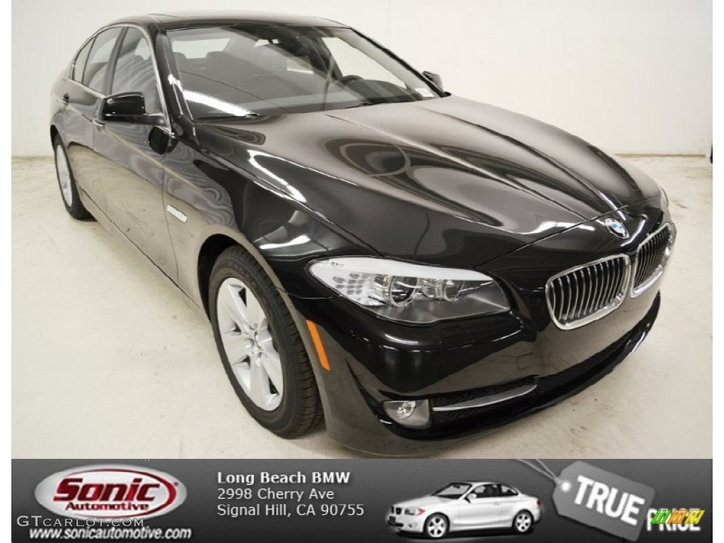 2013 5 Series 528i Sedan - Black Sapphire Metallic / Black photo #1