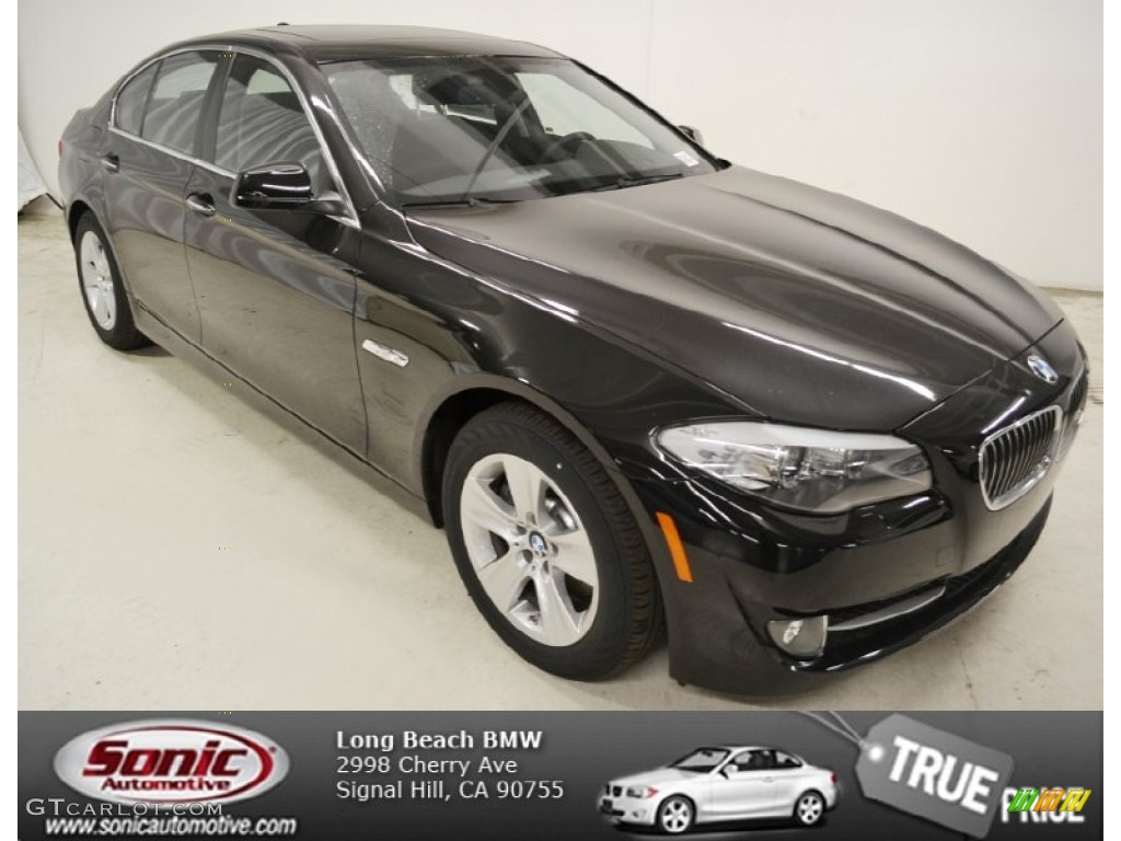 2013 5 Series 528i Sedan - Jet Black / Black photo #1
