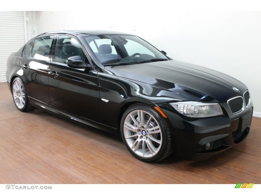 2010 3 Series 335i Sedan - Black Sapphire Metallic / Black photo #2