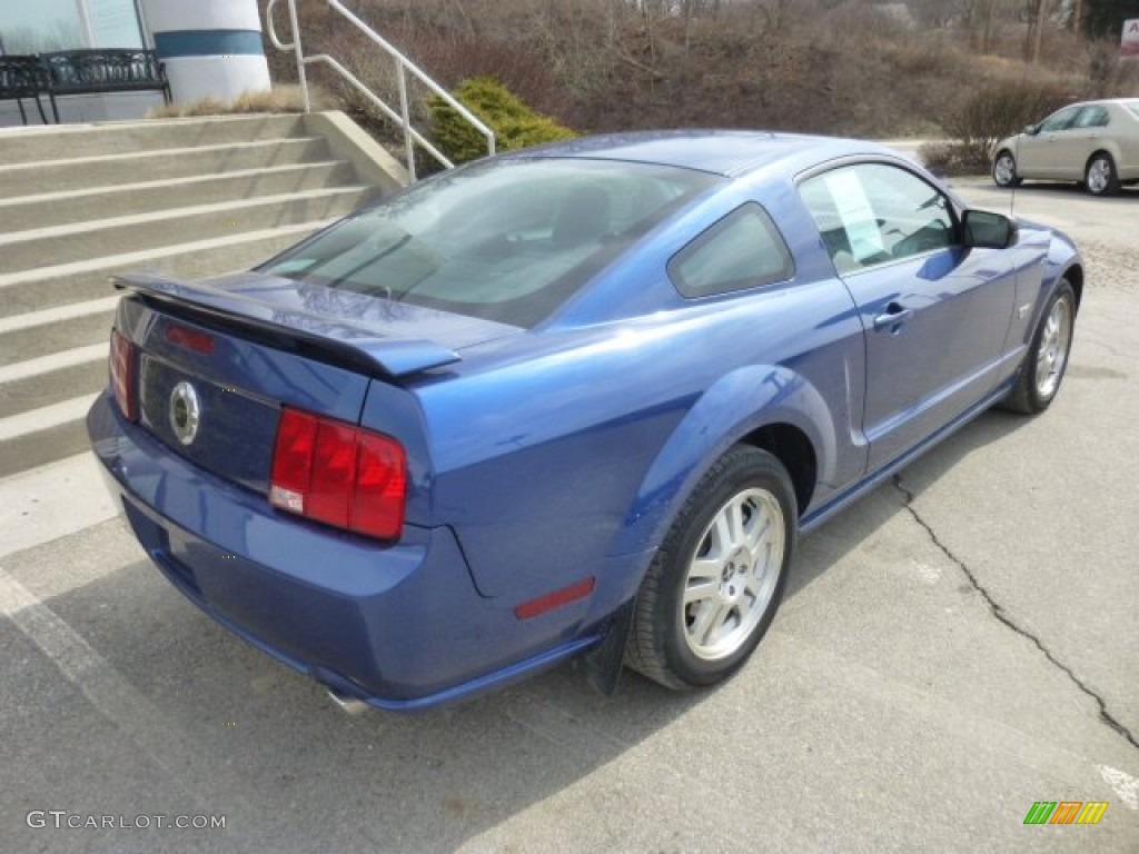 2007 Mustang GT Premium Coupe - Vista Blue Metallic / Dark Charcoal photo #7