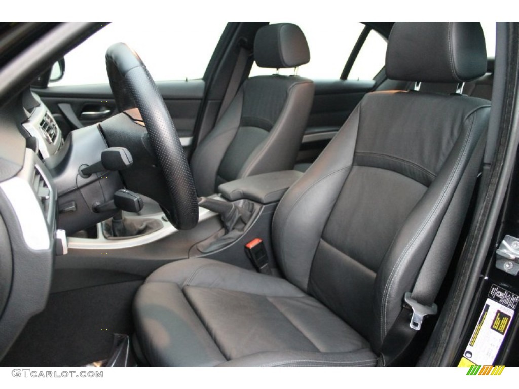 Black Interior 2010 BMW 3 Series 335i Sedan Photo #78657482