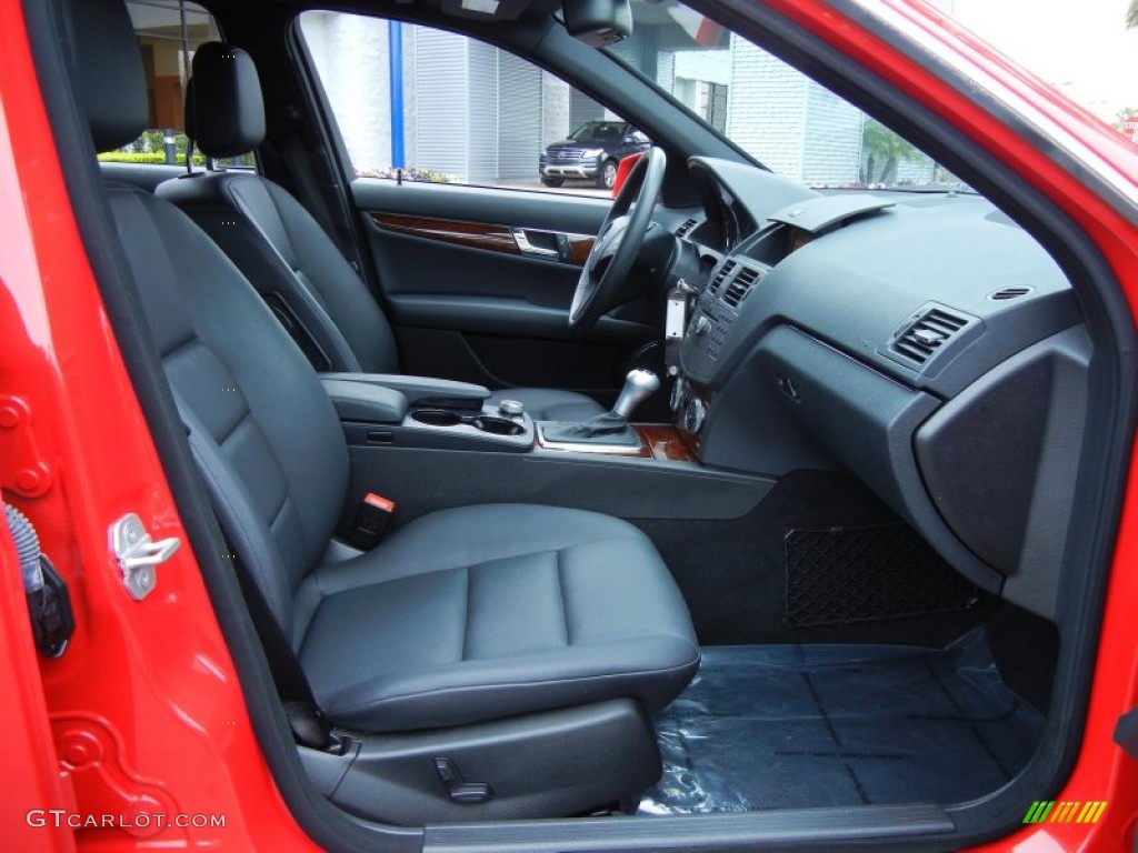 Black Interior 2010 Mercedes-Benz C 300 Sport Photo #78659183