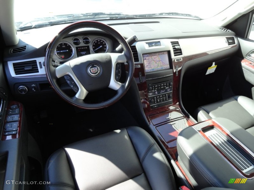 Ebony Interior 2013 Cadillac Escalade EXT Luxury AWD Photo #78659661