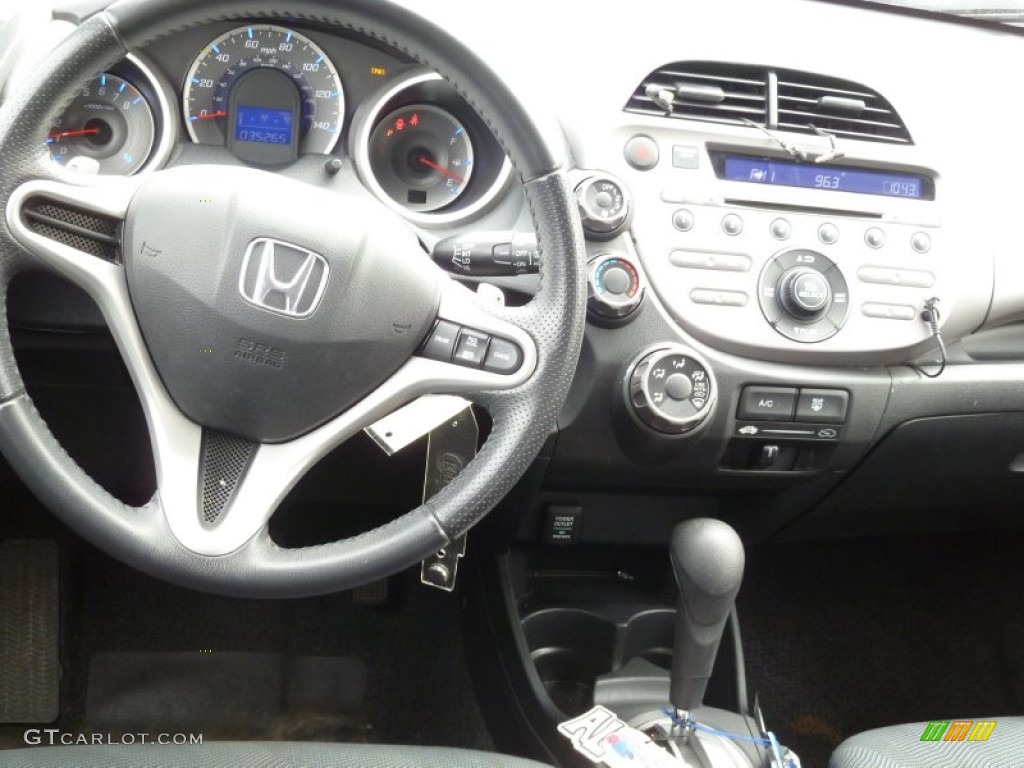 2010 Honda Fit Sport Sport Black Dashboard Photo #78661549