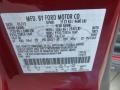 FL: Toreador Red Metallic 2012 Ford Escape Limited V6 4WD Color Code