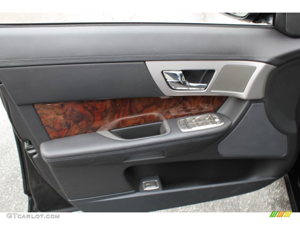 2011 Jaguar XF Sport Sedan Warm Charcoal Door Panel Photo #78662398