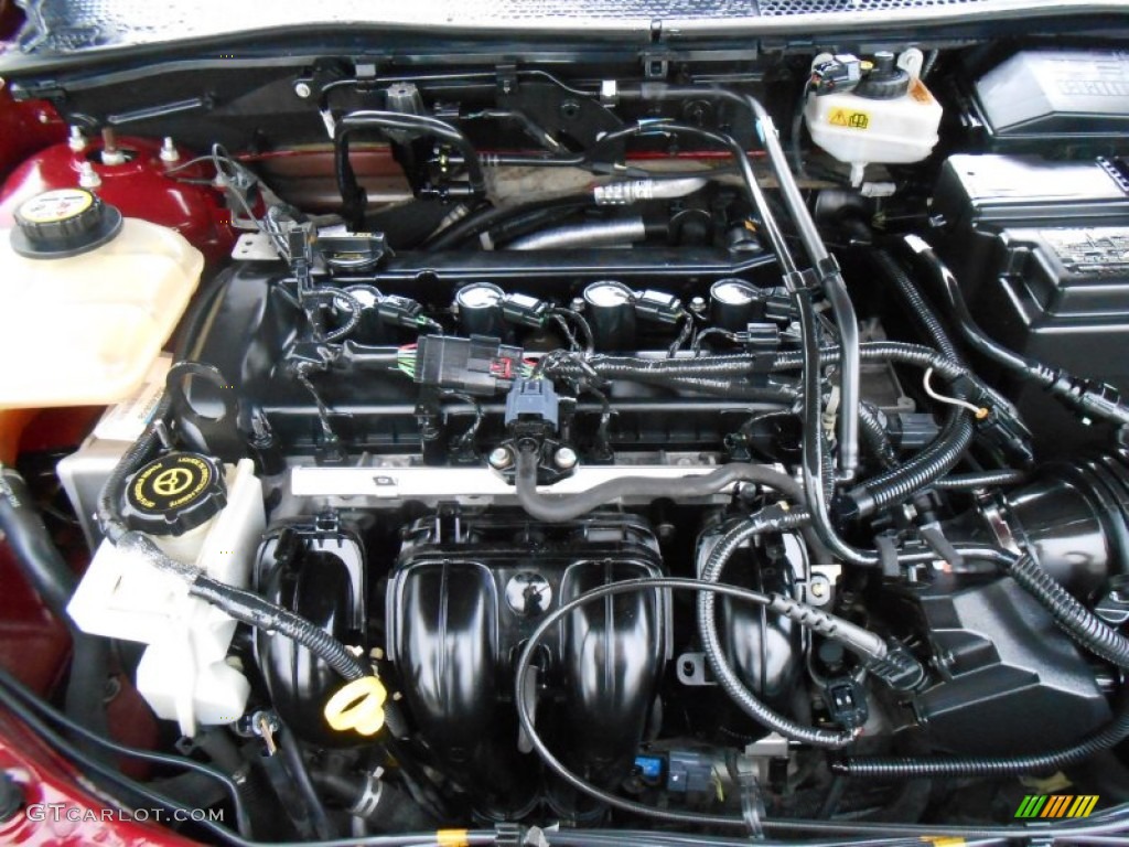 2007 Focus ZX4 S Sedan - Dark Toreador Red Metallic / Charcoal/Light Flint photo #24