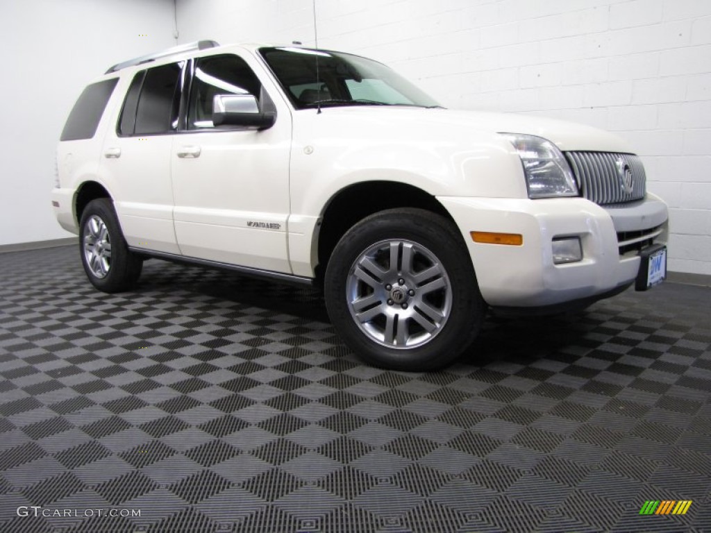2007 Mountaineer Premier AWD - White Chocolate Tri Coat / Camel photo #1