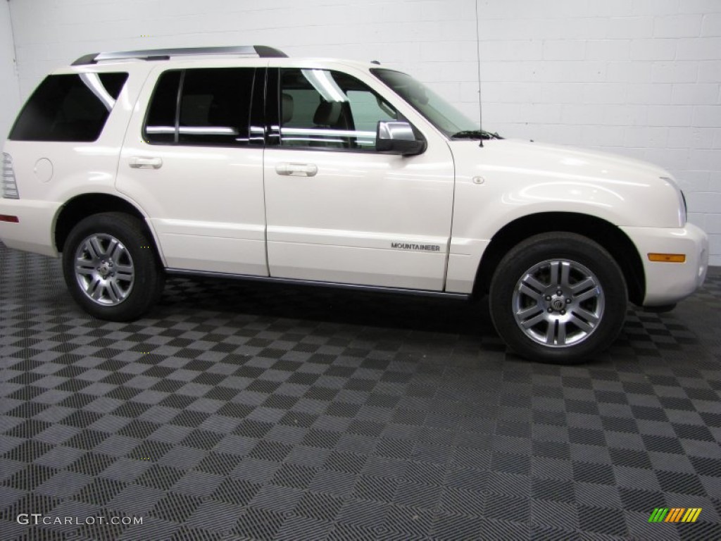 2007 Mountaineer Premier AWD - White Chocolate Tri Coat / Camel photo #3