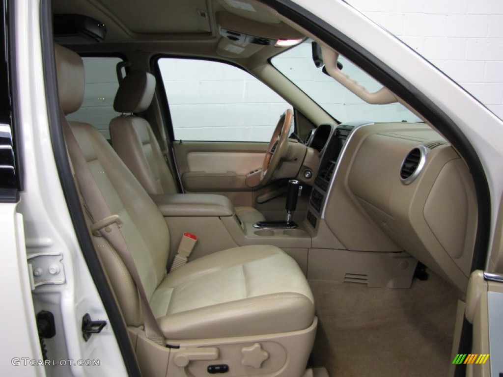 2007 Mountaineer Premier AWD - White Chocolate Tri Coat / Camel photo #14