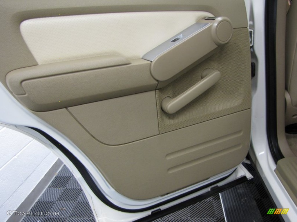 2007 Mountaineer Premier AWD - White Chocolate Tri Coat / Camel photo #17