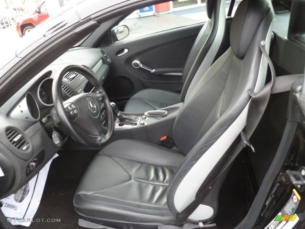 Black Interior 2005 Mercedes-Benz SLK 350 Roadster Photo #78664015