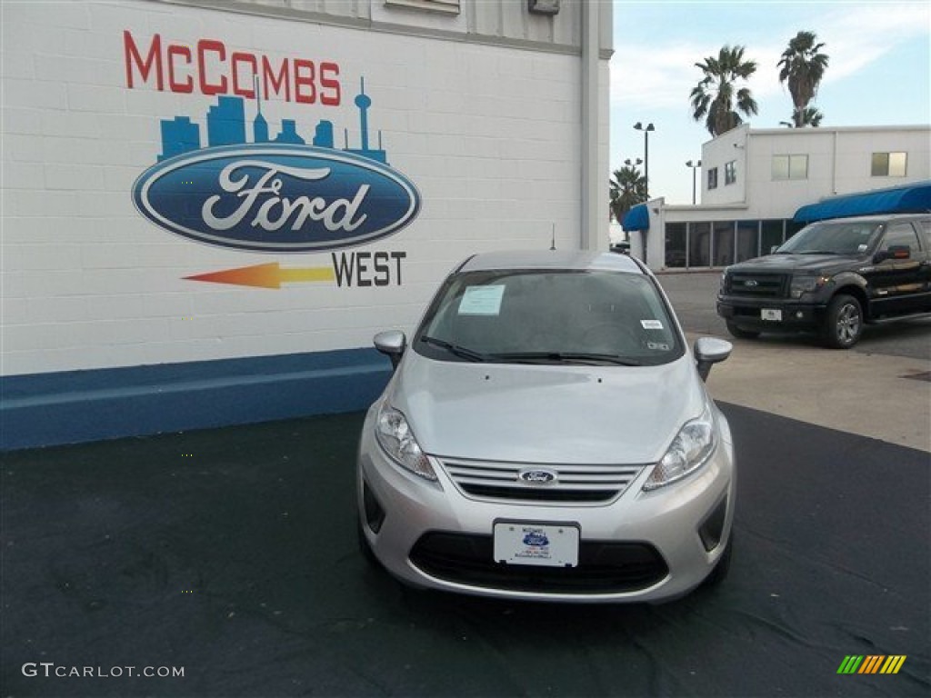 2013 Fiesta S Sedan - Ingot Silver / Charcoal Black/Light Stone photo #1